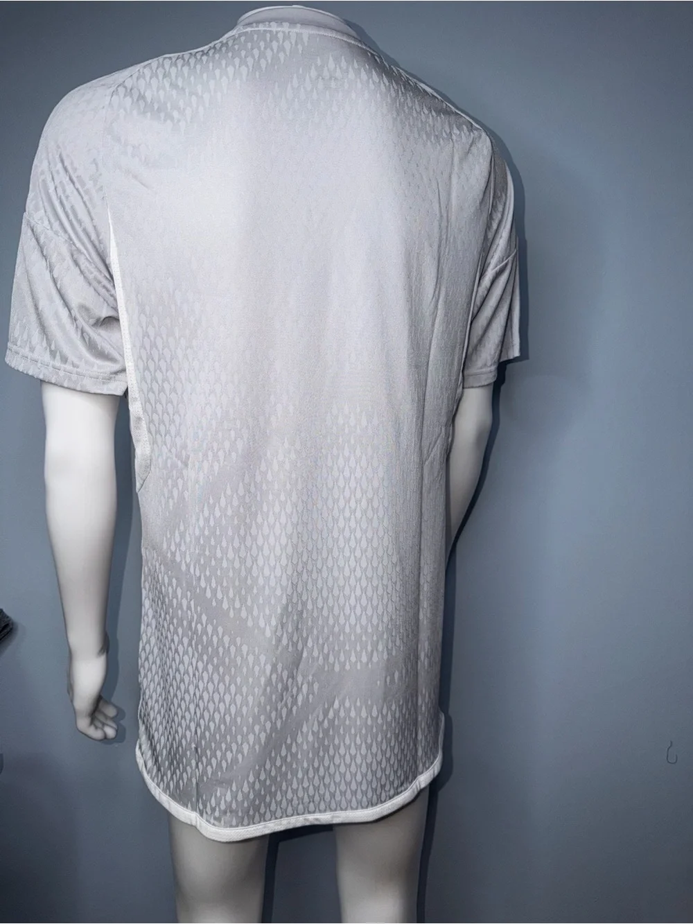 adidas Men’s Light Gray V-Neck Athletic Jersey